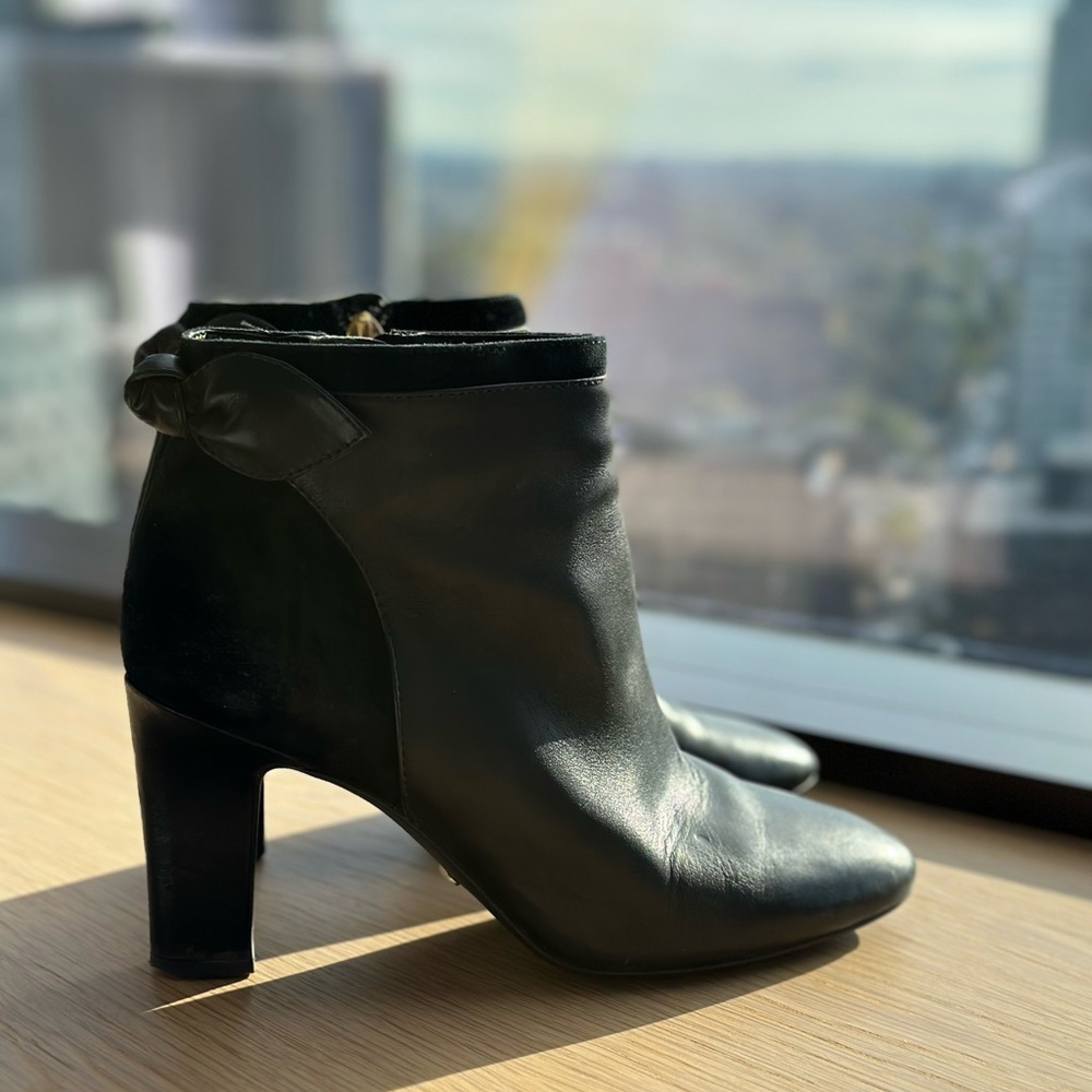 Lauren Ralph Lauren Burnished Leather Bootie